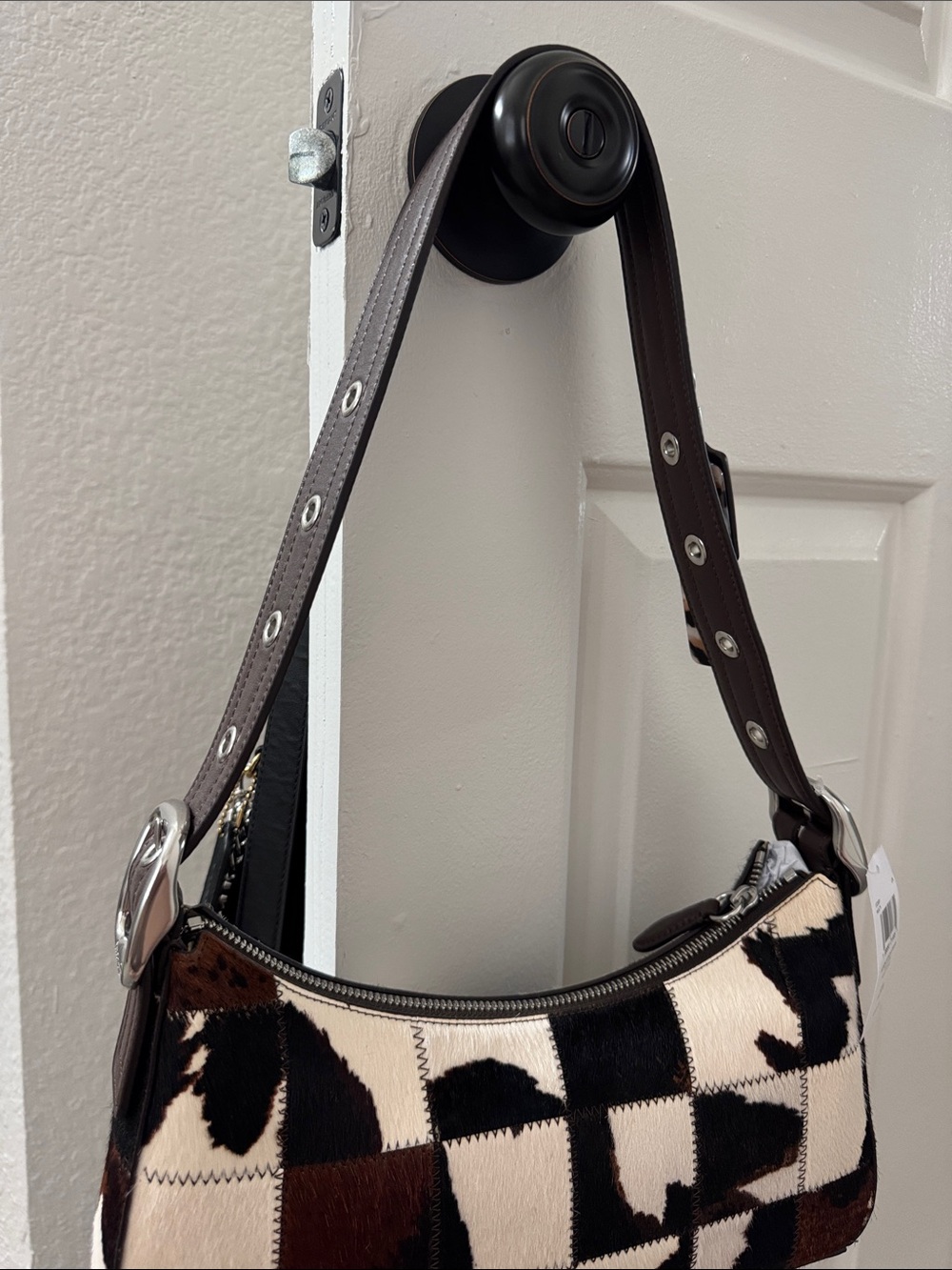 Coachtopia Cow Print Shoulder Bag - Picture 6 of 6
